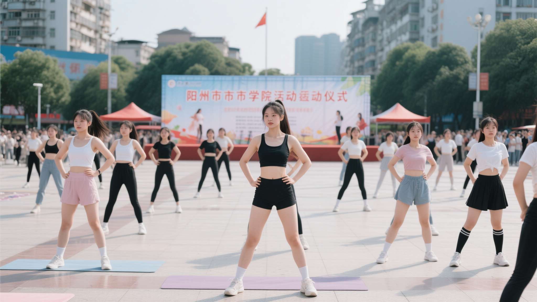 中场湖南永州表演队激情开跳,湖南“辣妹子”颜值普遍这么高的吗 中场湖南永州表演队激情开跳,湖南“辣妹子”颜值普遍这么高的吗